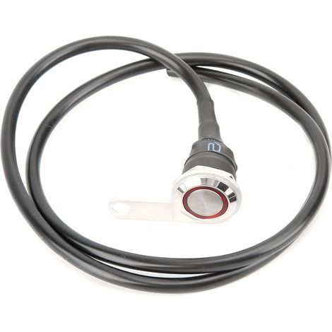 Interrupteur moto avec bouton reset voyant lumineux 12V acier inoxydable accessoires de modification (1/5)