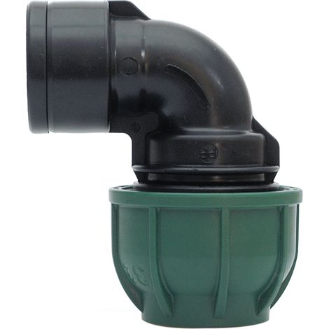 RACCORDO A COMPRESSIONE PN10 GOMITO 90  ° FEMMINA  mis. 40x1.1/4 5.00 pz
