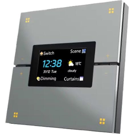 Panneau de commande central multifonctionnel intelligent Tuya, compatible ZigBee et gris. (1/5)