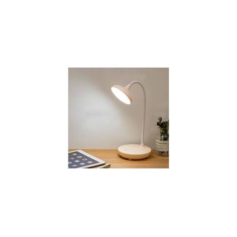 Kabellose LED-Schreibtischlampe, leistungsstarke Leselampe, Touch-Steuerung, dimmbar, 3 Helligkeitsstufen, Schreibtischlampe fürs Schlafzimmer, Nachttischlampe (Aprikose) (1/5)