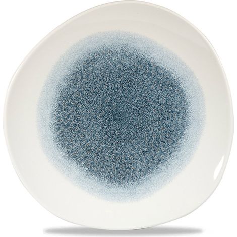 Assiette ronde Raku Topaz Blue - 286 mm - Finedine