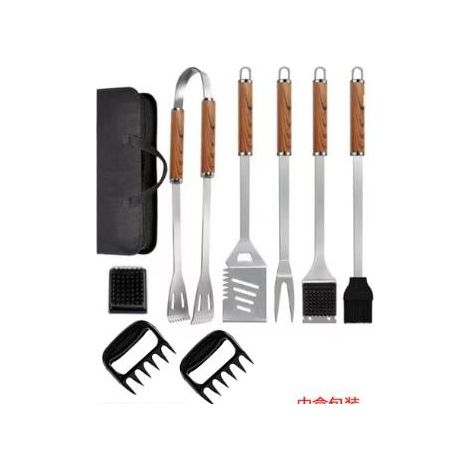 9-in-1 Grillbesteck-Set aus extra dickem Edelstahl, inklusive Aufbewahrungstasche