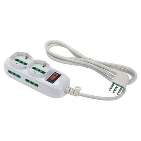 FME 474144 MULTIPRESA 4P BIP+2BIP/SCHUKO SPINA 10A