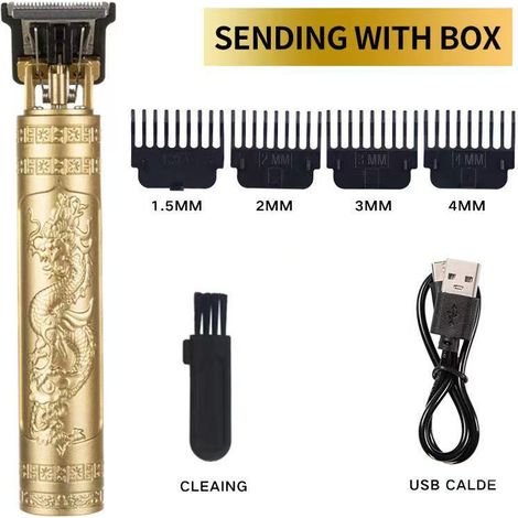 Tondeuse Electrique — Tondeuse de Précision avec Moteur Brushless, Peigne Limiteur Multiple (1.5mm-4mm) et Batterie 1200 mA (1/5)