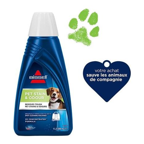Détergent Bissell Spot Clean Pet Stain and Odour B1085N 1L Bleu