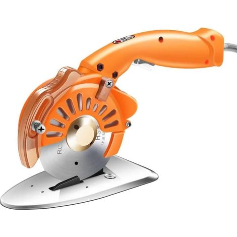 Machine de découpe industrielle Tissu Cuir Tapis Tissu Carton Machine de découpe Ciseaux électriques Entraînement direct Électrique Circul(110MM) (1/5)