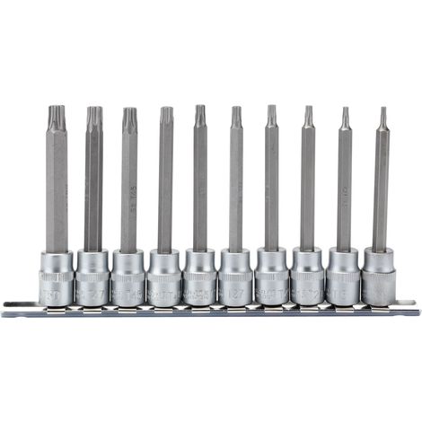 Draper TX-STAR 10-Piece 3/8" Square Drive 100mm Socket Bit Set (Model 16310) (1/5)