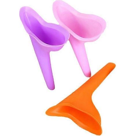 Set mit 6 wiederverwendbaren Urintrichtern für Frauen, zur Verwendung zu Fuß, geeignet für Camping und Wandern. (1/5)