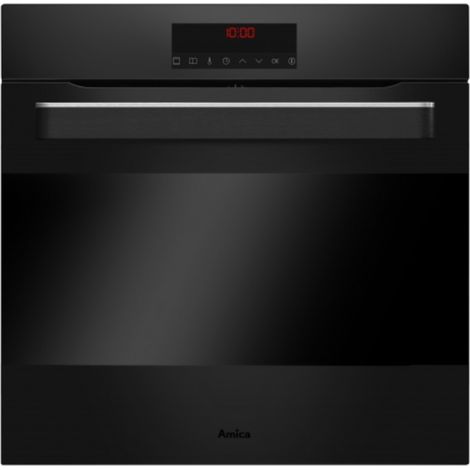 Four encastrable multifonction AMICA ED57529QBM Q-Type 77 L pyrolyse Hydro Clean noir mat (1/2)