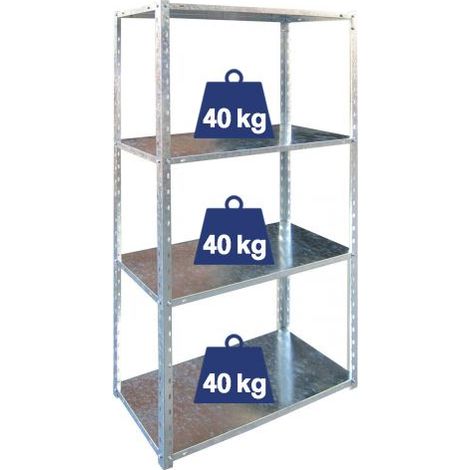 SCAFFALE IN KIT 4 PIANI BRIXO ZIP H.150