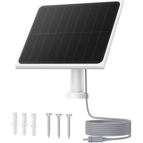 Panneau Solaire 3W pour Caméra Extérieur Sans Fil Batterie, Étanche IP67, Câble de 4 Mètres, Compatible avec Caméras de N1, S1 Séries Pour une Énergie Solaire Infinie (1/5)