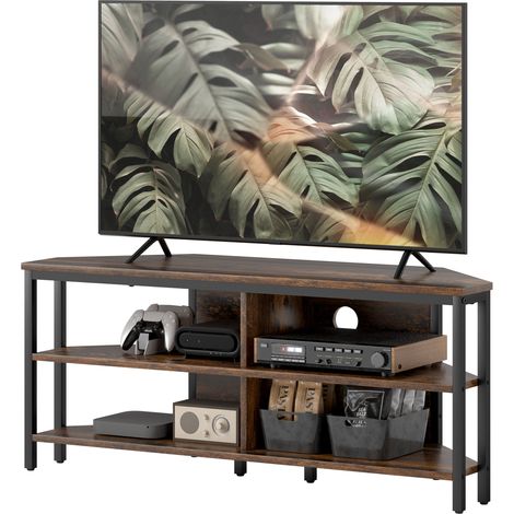 IndustrialStyle Corner TV Unit Black/Brown (1/5)