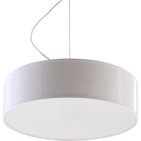 Lampe à suspension Solara 2 E27 blanche lumilo 01.131.17 (1/3)