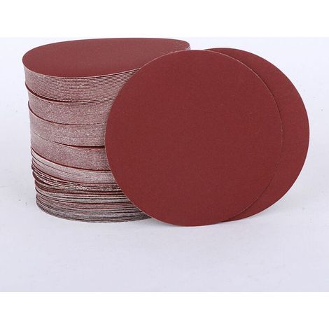 Disques Abrasifs 123mm Grain 1000 Papier Poncer 100 Pièces no Trous Disque Poncage pour Ponceuse Excentrique (1/4)