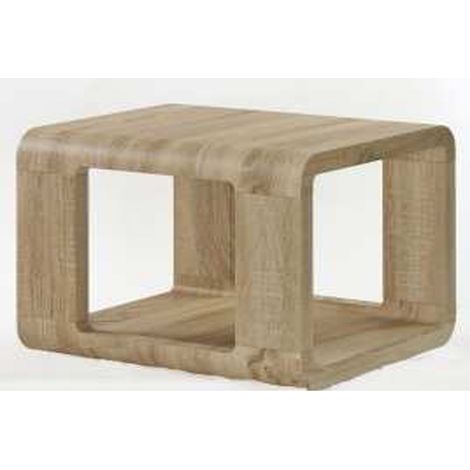Table basse MADACH-II Sonoma chêne clair, 550 x 550 x 500 mm -PEGANE-