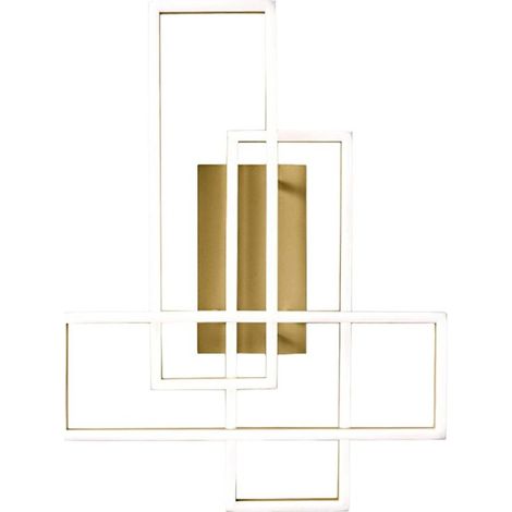 Plafoniera classica gea luce dyana p fdypo1 led oro alluminio silicone