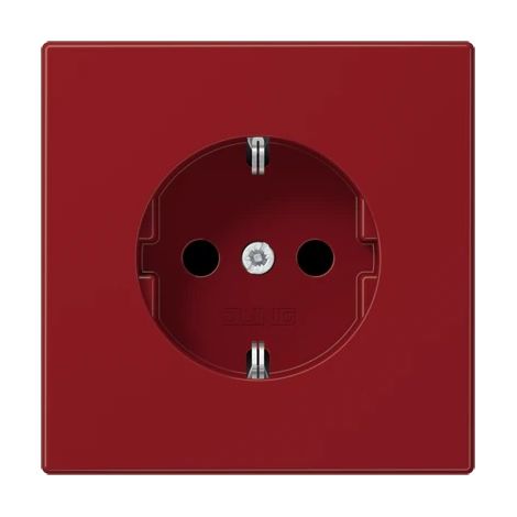 Jung Presa SCHUKO®, 16 A 250 V , termoplastica, Serie LS, rosso LS 1520 BF RT