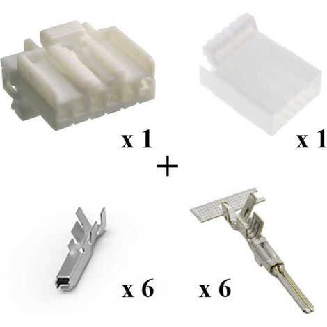 Kit Connettore Multilock Serie 070 Maschio Femmina 6 Vie