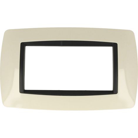 Placca Bombè Sabbia 503 4M Moduli  Compatibile Living International (1/3)