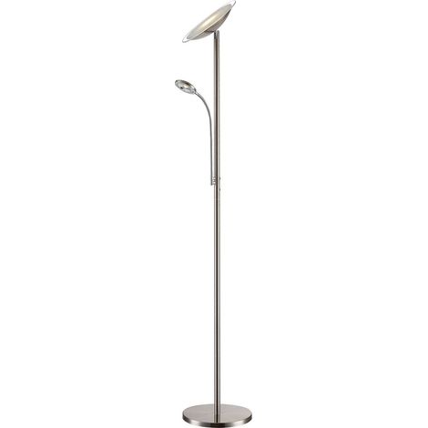 Lindby Lámpara de pie LED 'Malea' en Gris Metal