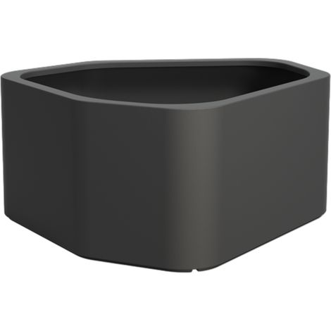 Adezz Shape Pflanzgefäß Fiberglas Pflanzkübel Blumenkübel 130x126x60cm schwarz