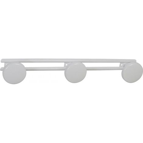 Appendiabiti Metallico Bg Laccato Bianco 3 Teste 42,5