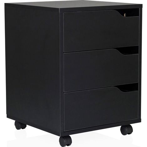 Rollcontainer ORGANISER I schwarz / schwarz hjh OFFICE (1/5)