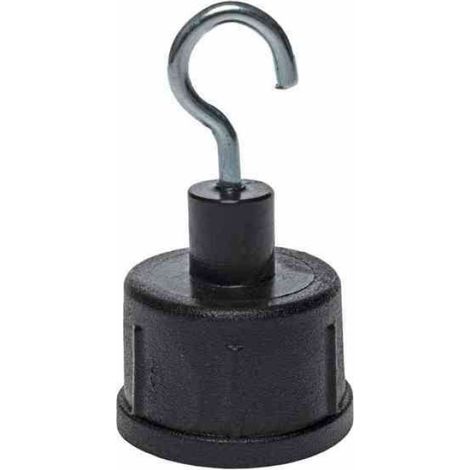 Crochet Guirlande - Métal Noir - Pour Décoration Extérieure Jardin Terrasse - Lot de 1 (1/4)