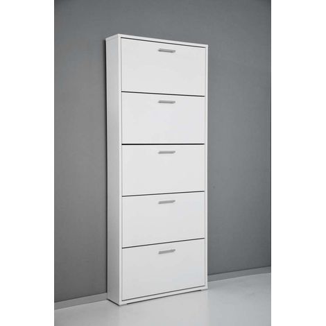 Scarpiera 5 ribalte 18mm bianca 18x1771x723x181 mm premium