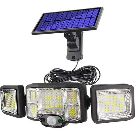 Lampes Murales De Sécurité à Énergie Solaire, Lampes D'extérieur à 3 Modes, Lampes De Sécurité à Énergie Solaire Étanches pour L'avant, La Porte, Le Garage, Le Patio, La Terrasse (1/4)