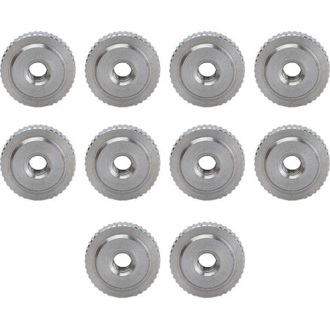 Écrou en acier inoxydable 304 à tête bombée plate, filetage métrique M3, trou traversant, serrage manuel – pour assemblage rapide et sécurisé