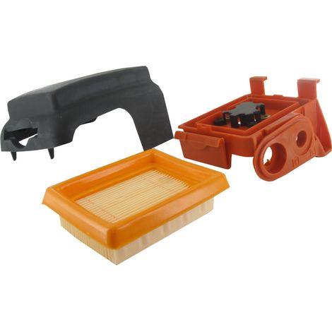 Caja y filtro de aire adaptable para Stihl para modelos FS120, FS200, FS250. Reemplaza original 4134-140-2800, 4134-141-0300, 4134-14