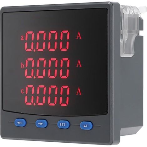 Compteur de courant intelligent triphasé True RMS 005S avec boîtier (1/5)