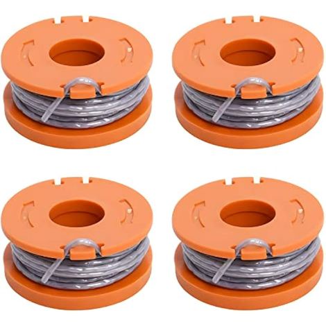 Lot de 4 bobines de Fil compatibles avec débroussailleuse sans Fil Mac Allister MGTP18Li et WG150, WG151 (1/4)