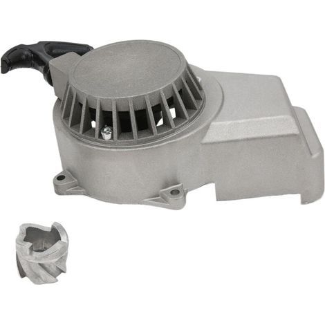 Seilzugstarter mit Aluminiumlegierungskern, geeignet für 2-Takt-47ccm- und 49ccm-Pocketbikes, Minibikes und Dirtbikes – Crezuo