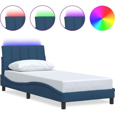 Maison Exclusive - Giroletto senza Materasso Hanko Blu 90x200 cm in Tessuto (1/5)