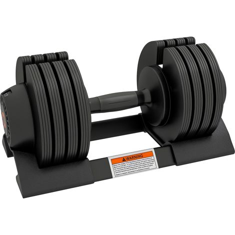 Hantelset, rutschfest, schwarz, 37 × 18 × 18 cm, Edelstahl, ABS, 24 kg (1/5)