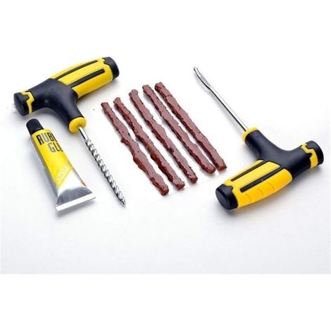 Kit de reparación de neumáticos para coche y motocicleta, herramienta para reparar pinchazos sin cámara, accesorios para coche y motocicleta
