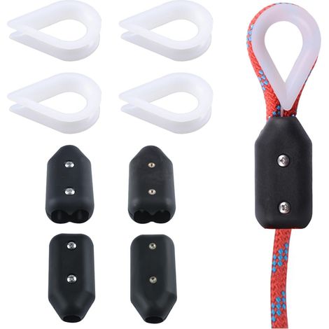 4 Pack Reusable Plastic Cable Ties with Replacement Nylon Lugs for Wire Rope Tensioning for Home Industry Pet Transport (1/5)