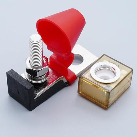Porte-fusible de batterie 50 A 58 V pour systèmes d'alimentation CC, batteries de camping-car, équipements marins (1/2)