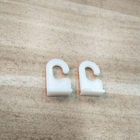 Crochets de suspension en PVC pour rouleaux de papier peint, crochets pour barres d'affichage, supports pour tableaux, accessoires pour barres de suspension, bannières suspendues, rouleaux de papier p (1/4)