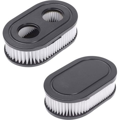 Filtre à air ovale noir pour tondeuse MTD BS-798452 Briggs & Stratton- Lot de 2 (1/5)