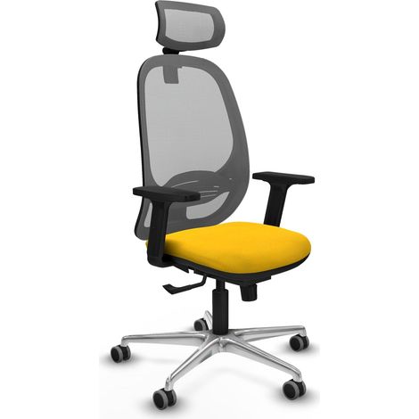 Sedia ergonomica piqueras y crespo Cilanco grigio tessuto rete (1/2)