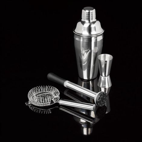Vaso medidor doble para vino, Vaso medidor de acero inoxidable para cócteles, 20 ml y 40 ml, Plateado, 8 4,4 cm (1/5)