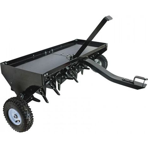 Dema – Aérateur scarificateur manuel 120 cm – 32 couteaux spécial gazon – Construction métallique robuste – Roues Ø 260 mm pour terrains accidentés