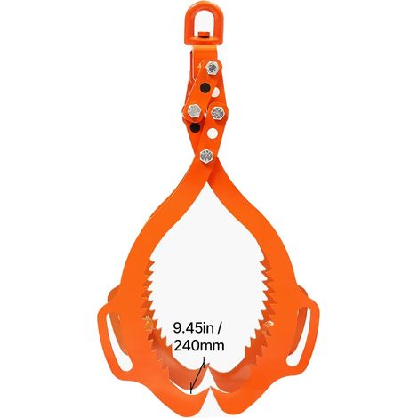 Pinces à levage de bûches, acier robuste, prise réglable, 36in (1/2)