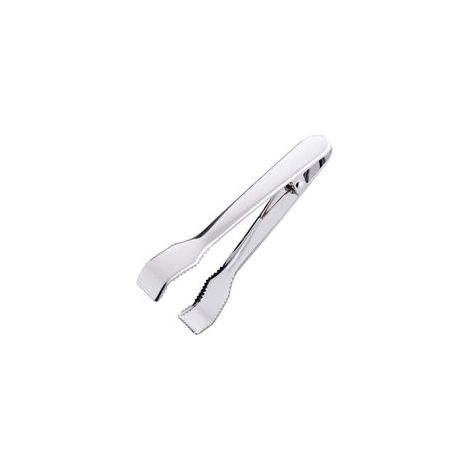 Eisbehälter mit Eiszange aus Edelstahl, geeignet für Eiswürfel, Snacks, Cafés und Bars (17,5 x 2,8 x 2,4 cm). – Crezuo