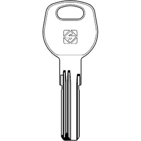 CHIAVE PUNZONATA AUNO AUO1R SILCA - OTTONE NICHELATO - 2 pezzi