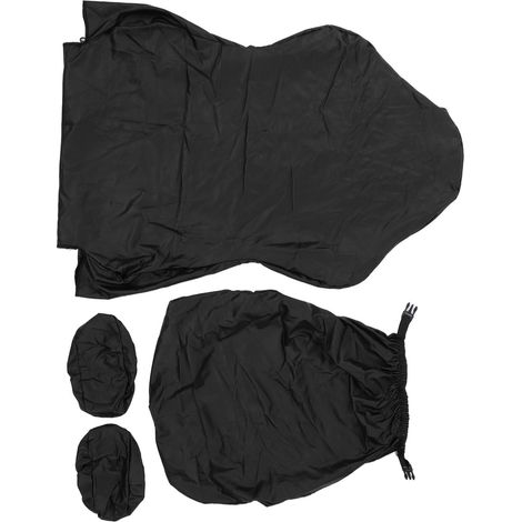 Housse de chaise gaming, protection intégrale, élastique, confortable, imperméable, housse de chaise d'ordinateur en PU noir, adaptée à une utilisation à domicile et au bureau. (1/5)