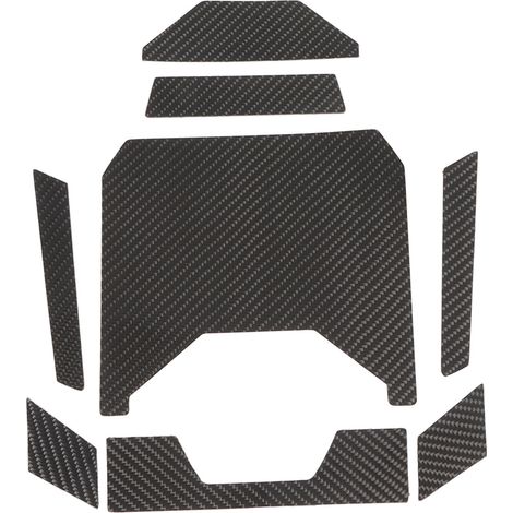 Garniture de couvercle de boîte de rangement de Console centrale, matériau en Fiber de carbone de remplacement pour Polaris RZR PRO XP 2021 + (1/5)